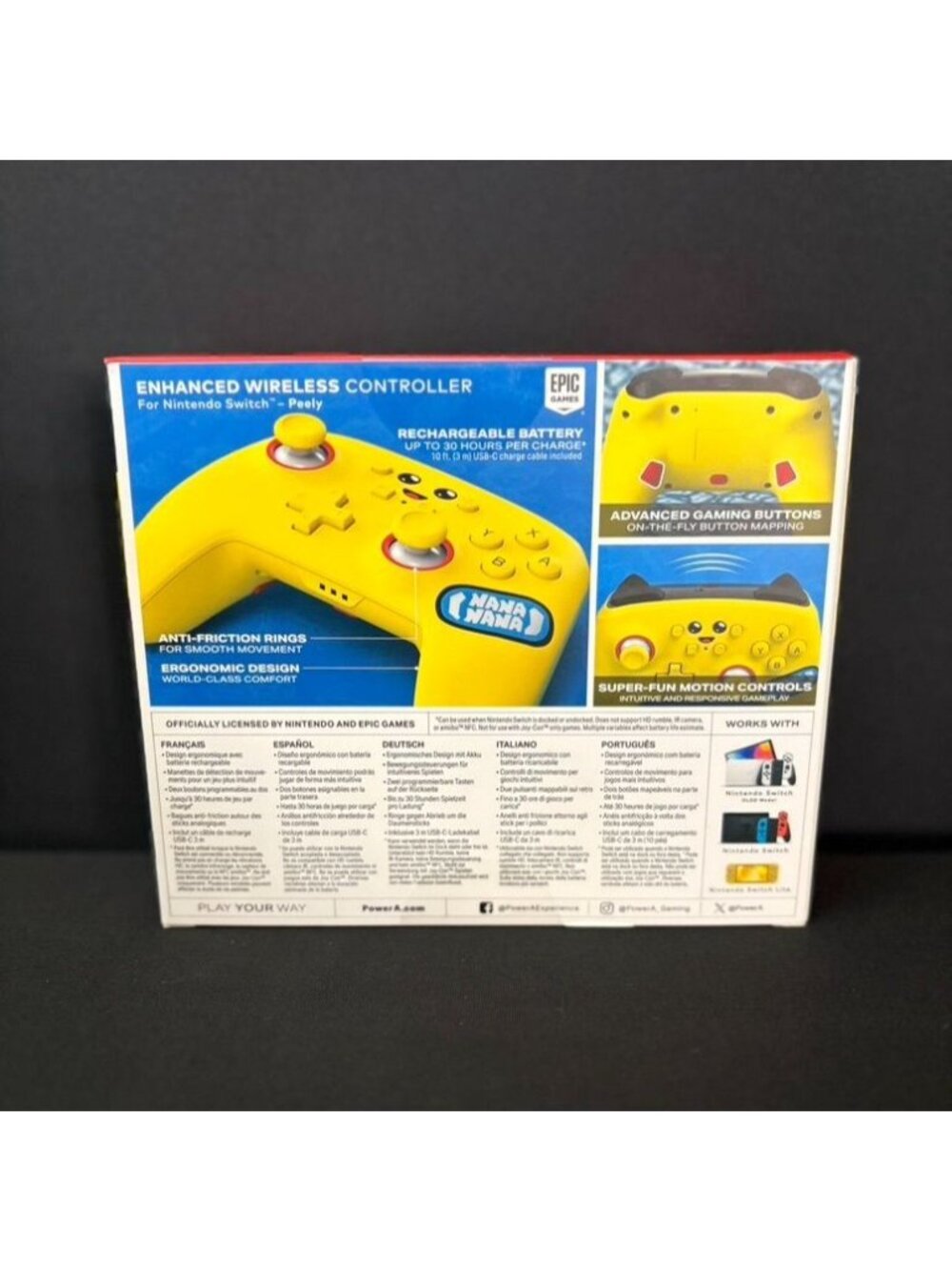 PowerA Fortnite Peely Accessories Pack Nintendo Switch Wireless Controller Bonus - Picture 6 of 9